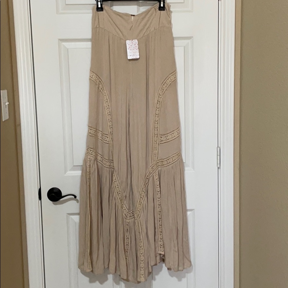 NWT Free People Lovin's Easy Lace Mix Pants - Picture 8 of 16